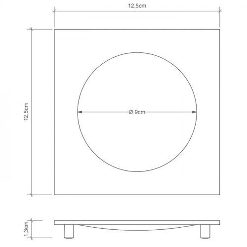 Decor Walther Cube DW 351 Мыльница настольная, цвет: хром