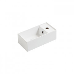 SIMAS AGILE Раковина подвесная 40х20 см, правая , с 1 отв под смеситель,цвет белый