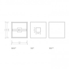 Decor Walther Brownie KB 41 Диспенсер для салфеток 14x14x14см, цвет: белая кожа
