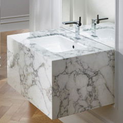 BETTE One Раковина встраиваемая под столешницу 434×416×130 мм, без отв под смес.с перел. с крепл. в компл.цвет белый