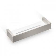 Decor Walther Brick DA30 Душевая полка 30x9см, акриловое белое стекло, цвет: никель сатинированный