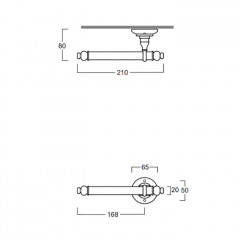 SIMAS Accessori Держатель туалетной бумаги, цвет хром