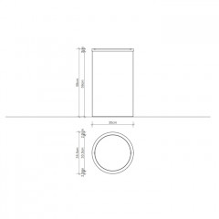 Decor Walther DW 121 Корзина для белья 35xh58см, цвет: черный матовый