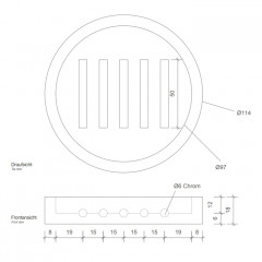 Decor Walther Stone STS Мыльница настольная, цвет: белый / сталь матовая
