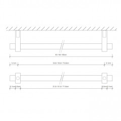 Decor Walther Century HTE40 Полотенцедержатель 40см, цвет: золото матовое