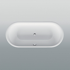 BetteLux Oval Ванна встраиваемая овальная с шумоизоляцией 190x90x45 см, цвет белый (для удлиненного слива-перелива)