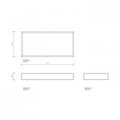 Decor Walther Brownie Tab M Лоток универсальный 22x10.5см, цвет: белая кожа