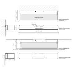 Decor Walther Box 40 Светильник настенный 40x10x5см, 2x R7S 78mm max. 100W, цвет: хром