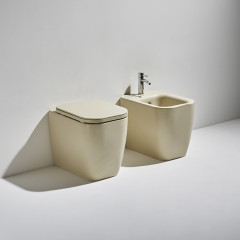 Simas Henges Унитаз напольный безободковый 38х55 см, цвет sabbia matt(без креплений F91)