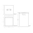Decor Walther Brownie WB Корзина для белья 38.5x38.5x60.5, с крышкой, цвет: черная кожа
