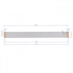 Decor Walther Brick HTE60 Полотенцедержатель 60см, цвет: хром