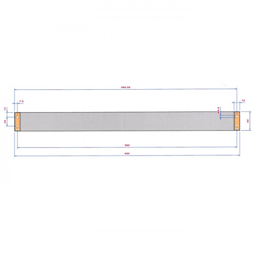 Decor Walther Brick HTE60 Полотенцедержатель 60см, цвет: хром