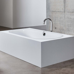 BetteLux Oval Ванна встраиваемая овальная с шумоизоляцией 190x90x45 см, цвет белый (для удлиненного слива-перелива)