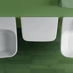 Simas Degrade Полка 40х27см подвесная с креплениями, цвет: белый