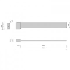 Decor Walther Brick HTH1 Полотенцедержатель 40.5см, цвет: хром