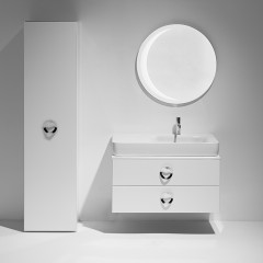 Simas Henges База под раковину подвесная 100x52xh52 см, с 2 ящиками, цвет белый глянцевый