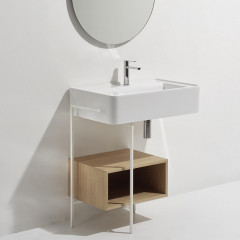 SIMAS RATIO Раковина чаша подвесная 65x46xh18 см, с 1 отв. для смесителя, без перелива, цвет белый