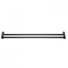 Decor Walther Corner HTD80 Полотенцедержатель 80см, двойной, цвет: черный матовый