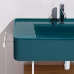 SIMAS RATIO Раковина чаша подвесная 75x46xh18 см, с 1 отв. для смесителя, без перелива, цвет MENTA