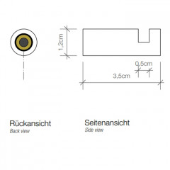 Decor Walther Mikado HAK1 Крючок, цвет: золото