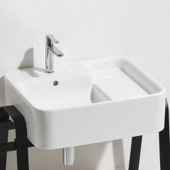 SIMAS HOP Раковина чаша подвесная 60x50xh18 см, без отв. для смесителя, цвет белый