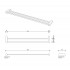 Decor Walther Corner HTD80 Полотенцедержатель 80см, двойной, цвет: черный матовый