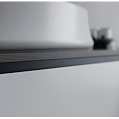 SIMAS SHARP Раковина 600х420 мм., для установки на столешницу, с переливом, с 1 отверстием для смесителя, цвет белый глянцевый