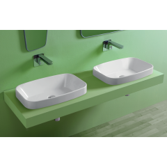 Simas Baden Baden Раковина накладная 60х38 см, без отв. для смесителя, цвет белый