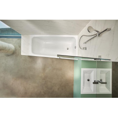 Bette Space M Ванна ассимметричная встраиваемая с шумоизоляцией 170х90/75х42 см, исполнение правое, цвет белый