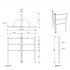 Decor Walther HT 15 Полотенцедержатель 83x45x85см, напольный, цвет: хром