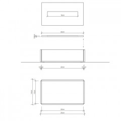Decor Walther Sky KB Диспенсер для салфеток 14x24x7.5см, акрил, цвет: прозрачный