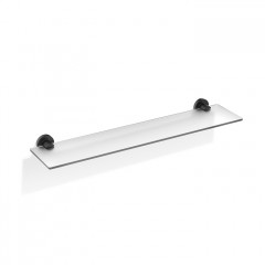 Decor Walther Basic GLA60 Полка стеклянная 60x14см, цвет: черный матовый