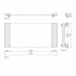 Decor Walther Classic Tab 37 Лоток универсальный 37x17см, прозрачное стекло, цвет: золото
