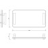 Decor Walther Bar Tab Поднос с ручками, стеклянный, цвет: матовое золото / черное стекло