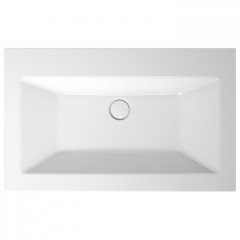 BETTE Loft Раковина встраиваемая сверху 800х495х100 мм, без перелива, с 1 отв под см. цвет белый (СПЕЦЦЕНА со склада)