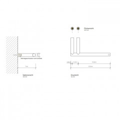 Decor Walther Mikado TPH1 Держатель туалетной бумаги, подвесной, цвет: белый матовый