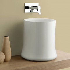 SIMAS Sharp раковина накладная высокая , d42см h 44 см ,без отв. под смеситель