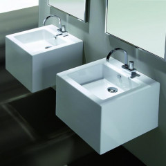SIMAS Frozen раковина 50,5x50см, с 1 отв. выбитым вручную,, цвет белый