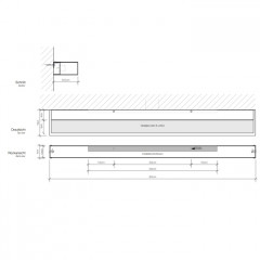 Decor Walther Box 80 N LED Светильник настенный 80x10x5см, светодиодный, 1x LED 32.8W, цвет: белый матовый