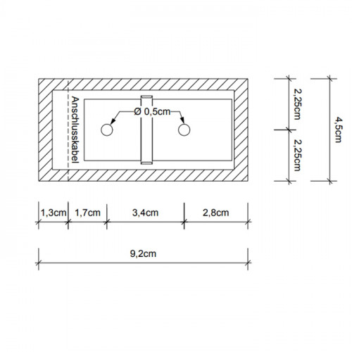 Decor Walther Omega 1 Светильник на зеркало 5x4.5x9(30-60)см, 1x S14D 30-60cm 1 Socket, цвет: золото
