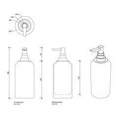 Decor Walther Crack SSP Дозатор для мыла, настольный, французское стекло Craquele, цвет: хром