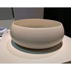 BETTECraft Раковина-чаша на столешницу круглая ,45х45х12 cм, без отв. под смеситель и перелива, цвет флинт 414