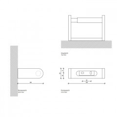 Decor Walther DW 740 Держатель туалетной бумаги, цвет: хром