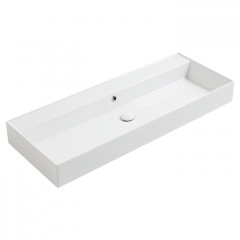 SIMAS AGILE Раковина подвесная 121х46 см, без перелива, без отв. под смеситель,цвет белый