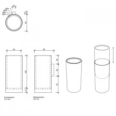 Decor Walther Mikado WMB Стакан для зубных щеток, подвесной, цвет: золото матовое