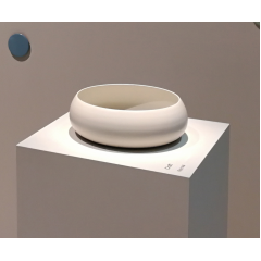 BETTECraft Раковина-чаша на столешницу круглая ,45х45х12 cм, без отв. под смеситель и перелива, цвет флинт 414