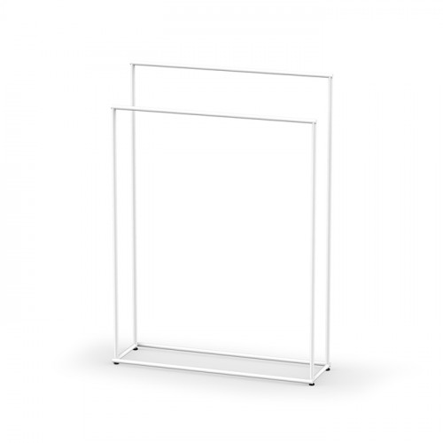 Decor Walther Mikado Полотенцедержатель 86см., напольный, двойной, цвет: белый матовый