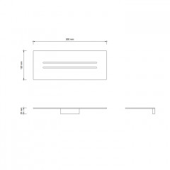 Decor Walther Лоток для душа MK DA - хром