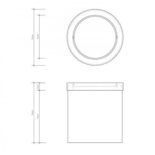 Decor Walther DW 1240 Корзина для бумаги 14.5xh16см, с крышкой, цвет: белый матовый