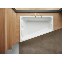 Bette Space L Ванна встраиваемая с шумоизоляцией 170х130х42 см, исполнение правое , цвет белый (без ножек B50-0015)